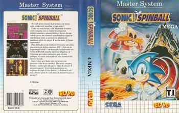 VIDEO GAME – MASTER SYSTEM – Jogo Sonic SpinBall para c