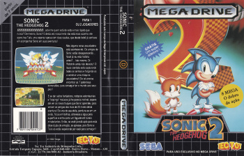 Jogo Sonic The Hedgehog 2 original Tectoy para Sega Mega Drive +