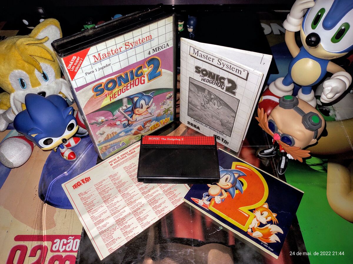 Sonic The Hedgehog 2 Na Caixa Master System Original Coleção