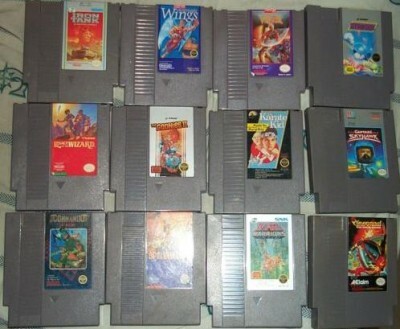 Cartuchinhos de NES, variados